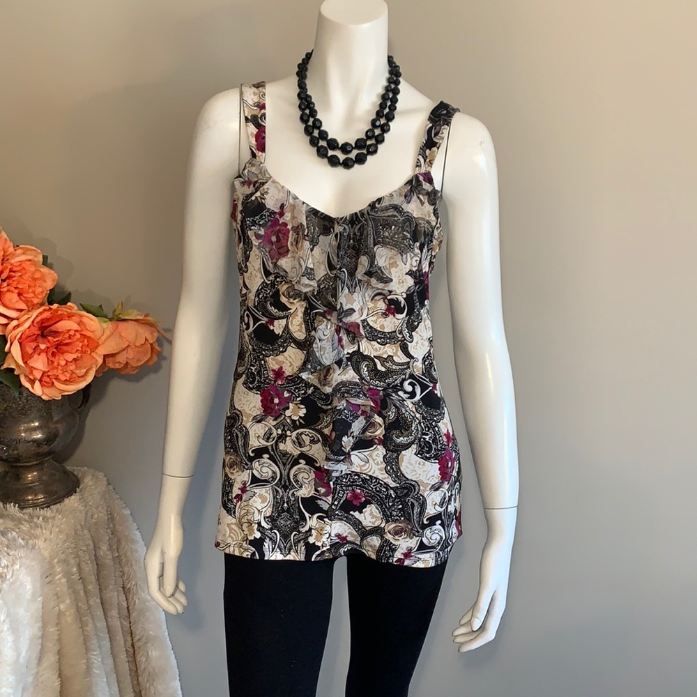 WHBM ruffle tank size XS
